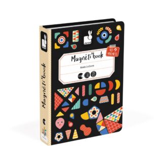 Janod magnetibook kutija sa magnetima Moduloform. Cilj igre je od magneta koji se nalaze u kutiji složiti životinju sa slike.