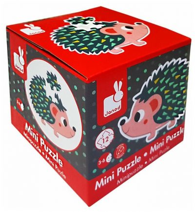 Janod mini kartonske puzzle upoznaće decu sa svetom šumskih životinja. Mini kartonska slagalica za motivom sastoji od 12 elemenata.